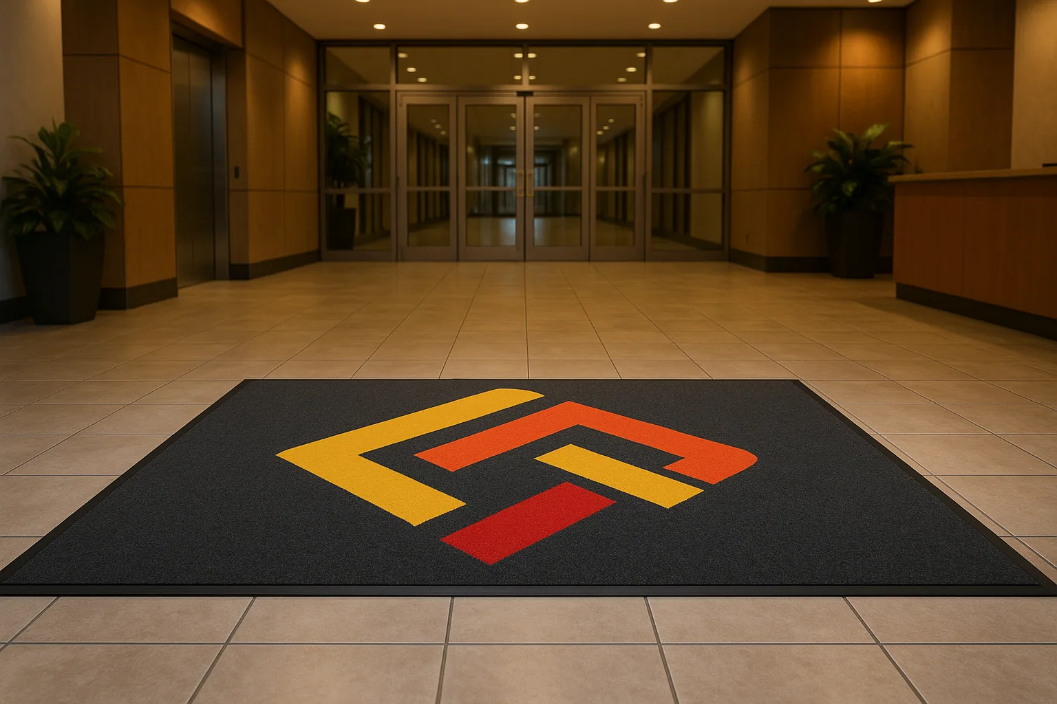 Custom logo floor mats