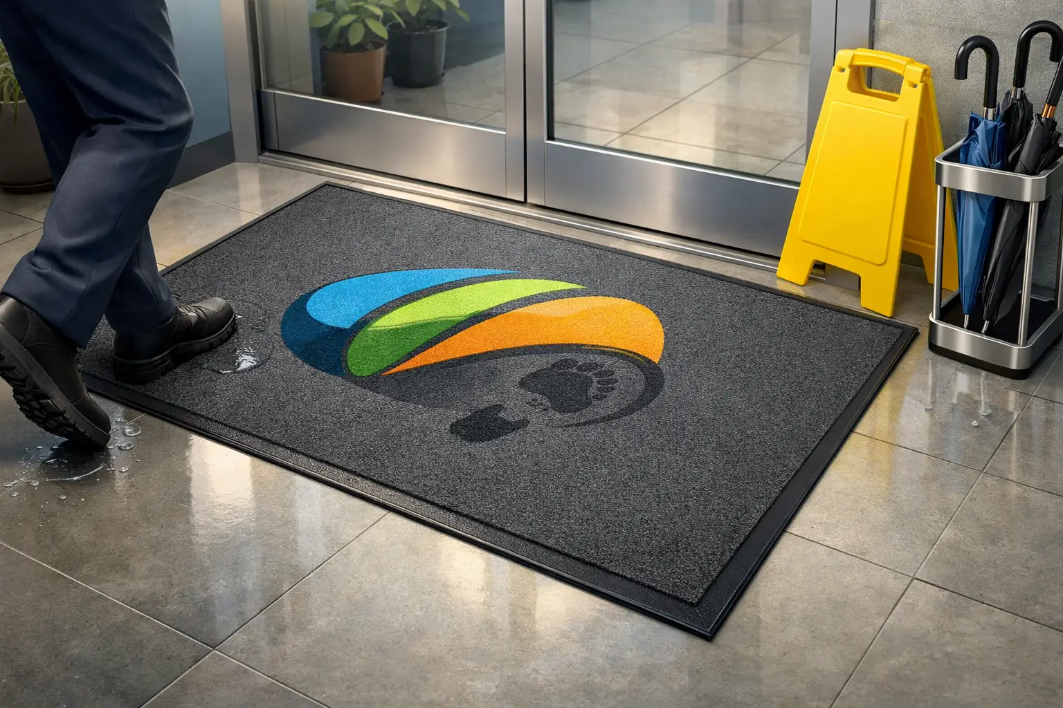 How Slip Resistant Logo Mats Add Safety