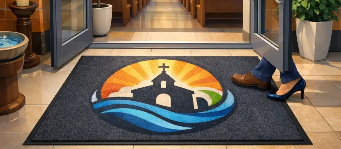 Church Logo Entrance Mats That Work Hard