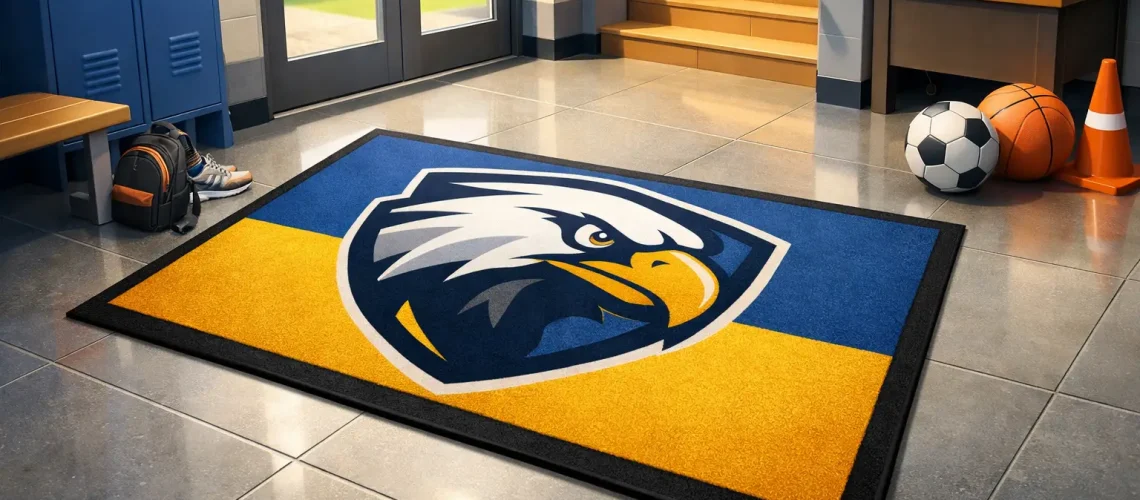 School Logo Floor Mats That Work Hard